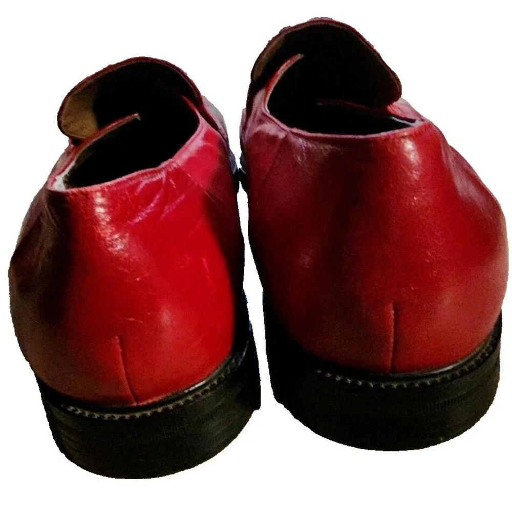 Red Snake Stacy Adams Mens US Size 9.5 Leather Shoes Dapper Show Stoppers